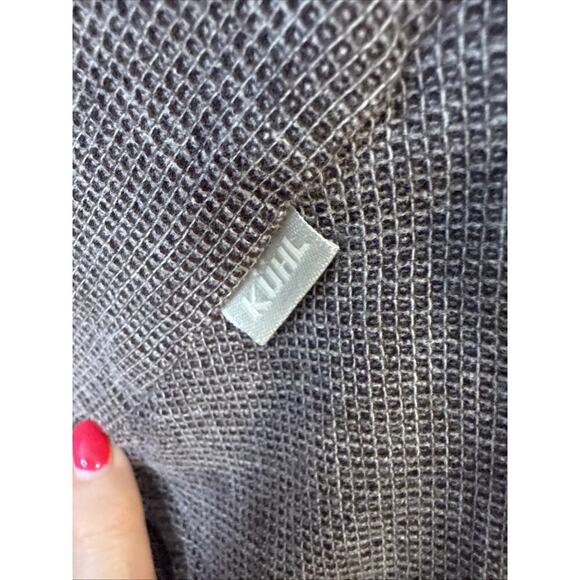 KÜHL 5 Panel Russet Brown Soft Waffle Textured Button Down Shirt Men’s S - Picture 6 of 13